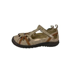 NEW! JBU by Jambu Dove Light Tan Nubuck Comfort Mary Jane Shoes Women's Size 6.5